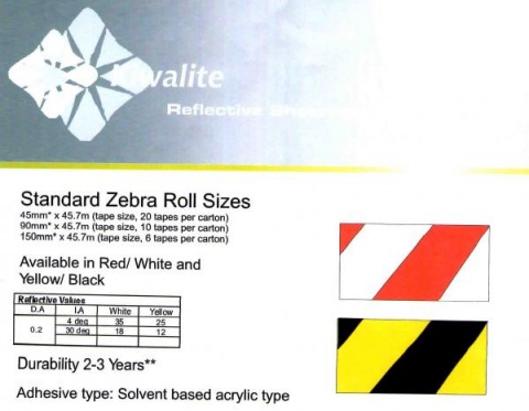 Kiwalite Zebra Tape