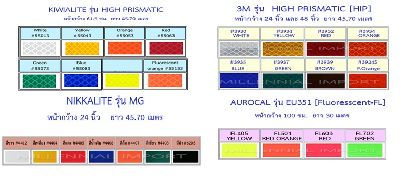 สติกเกอร์สะท้อนแสง ราคาส่ง