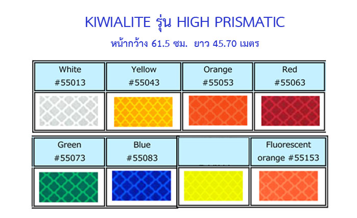 สติกเกอร์สะท้อนแสง Kiwalite High Prismatic