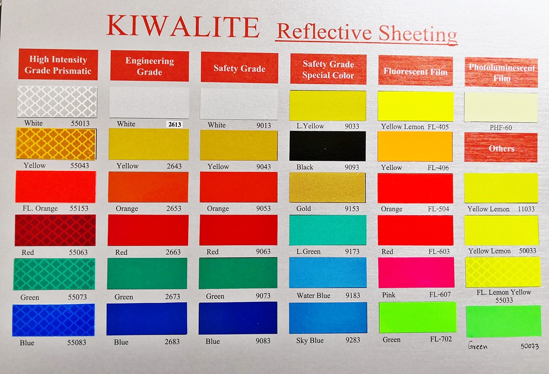 สติกเกอร์สะท้อนแสง Kiwalite สติกเกอร์สะท้อนแสง Kiwalite