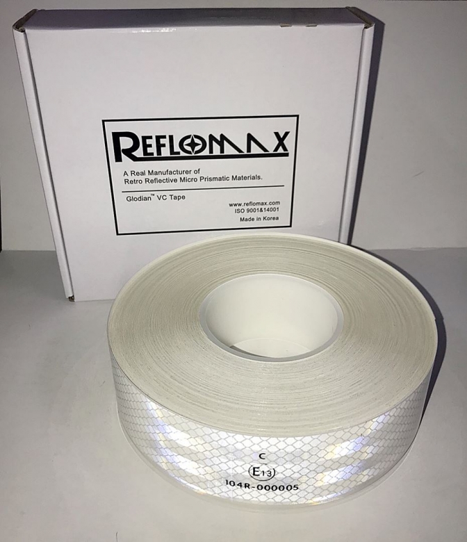แถบสะท้อนแสง Reflomax สีขาว แถบสะท้อนแสง Reflomax สีขาว